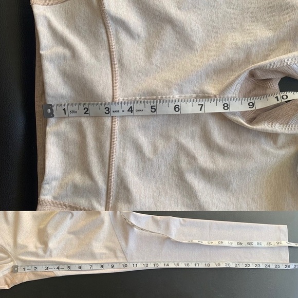Outdoor Voices Leggings Warmup 7/8 Colorblock Desert Oatmeal Cloud S EUC - Picture 11 of 13